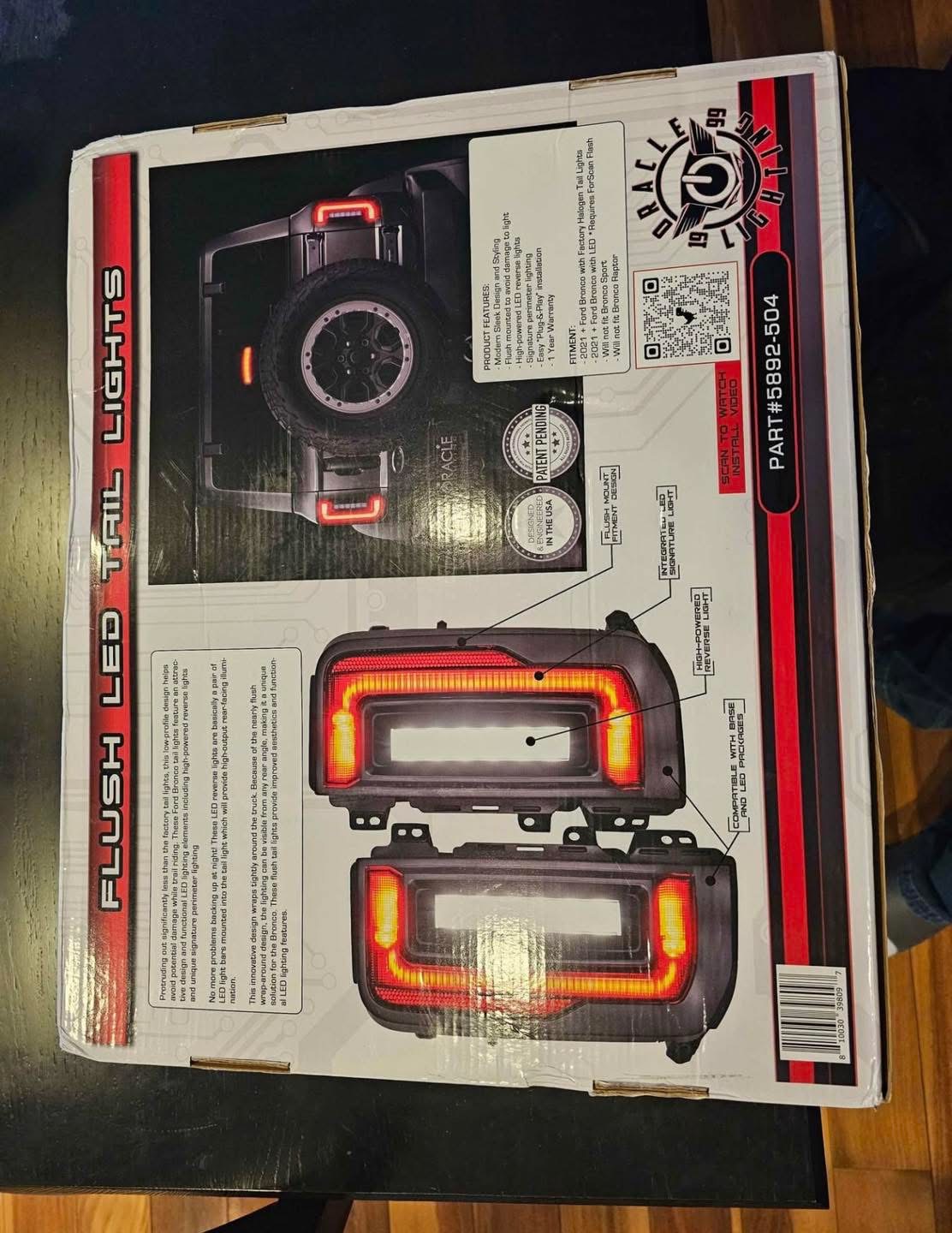 Oracle Lighting Flush LED Tail Lights for 2021-2025 Ford Bronco - Image 4